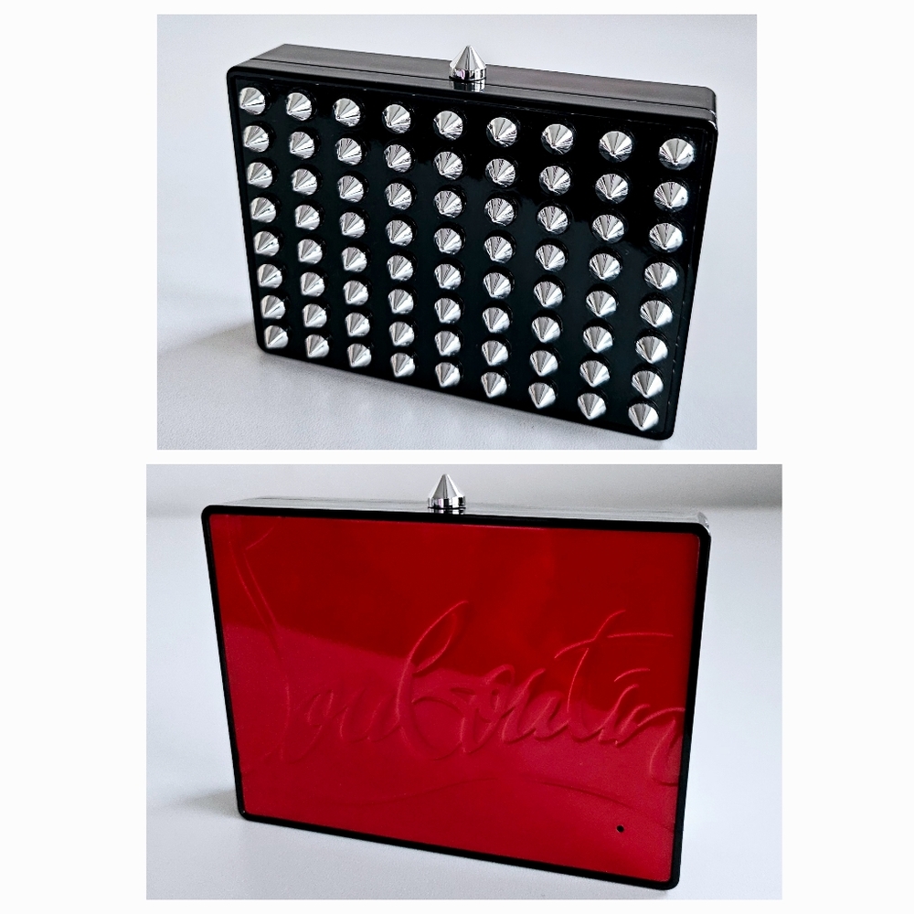 New Unused Christian Louboutin Black Refillable Makeup Case - Picture 5 of 5